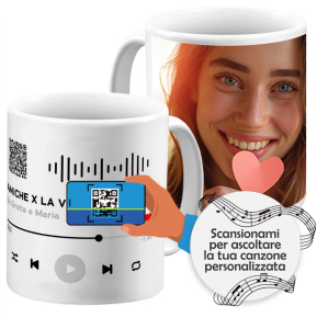 Crea la tua canzone personalizzata su tazza