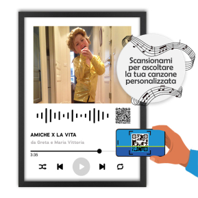 Crea la tua canzone personalizzata incorniciata
