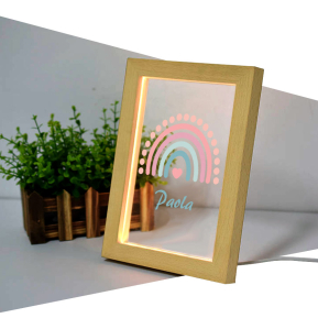 Cornice personalizzata LED arcobaleno