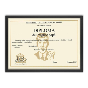 Quadro diploma personalizzato