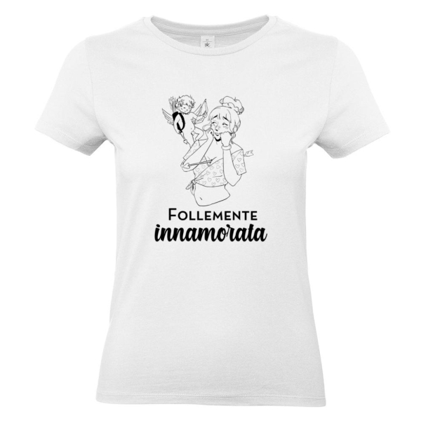 T-shirt donna carattere nome stampa