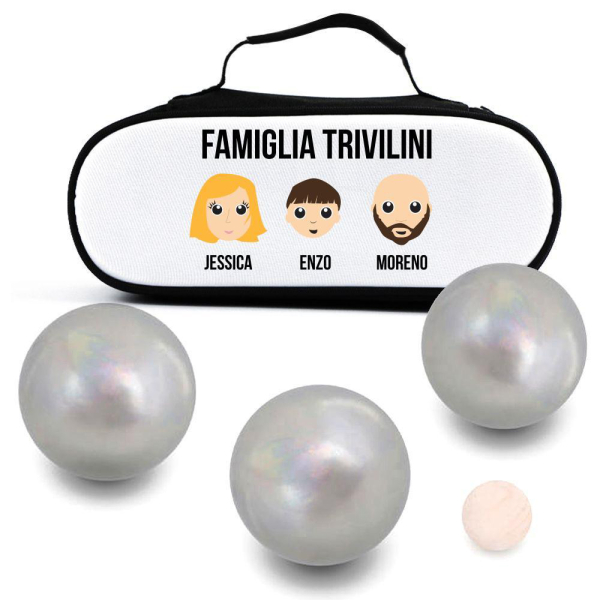 Sacca porta bocce personalizzata famiglia avatar