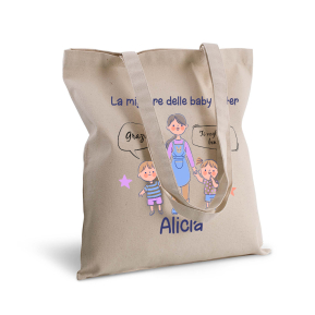 Tote bag personalizzata shopper regalo Tata