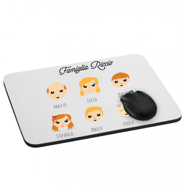 Tappetino mouse We Are Family personalizzato
