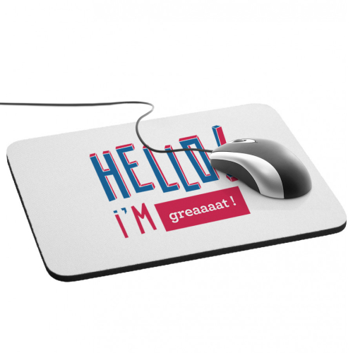Tappetino per mouse personalizzato design Hello