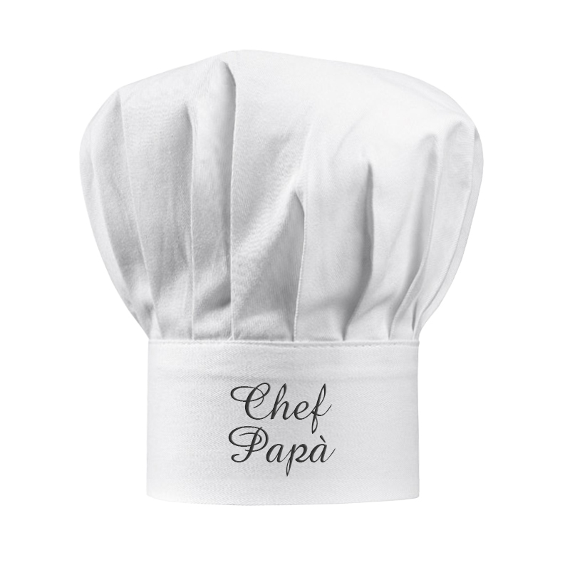 Cappello Da Cuoco Baby Bianco Per Bambini Regolabile 100% Cotone
